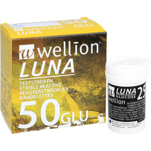 Carica l'immagine nel visualizzatore di Gallery, Med Trust Dispositivo Medicale Wellion Luna Glicemia, Strisce, Multicolore, 50 Unità