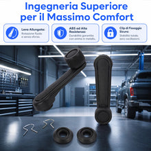 Carica l'immagine nel visualizzatore di Gallery, Manovella Alzacristalli Auto, 2 Pezzi Maniglia per Vetro Manuale, Sostituzione per Suzuki Geo Tracker, ABS Antiscivolo (
