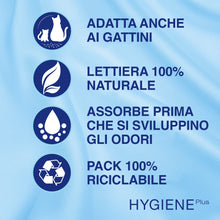 Carica l'immagine nel visualizzatore di Gallery, Catsan Hygiene Plus Lettiera Igienica per Gatti, Granuli Non Agglomeranti ad Alta Assorbenza, 10 L