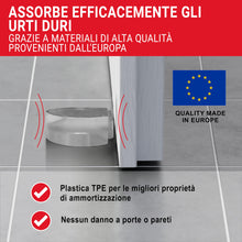 Carica l'immagine nel visualizzatore di Gallery, LouMaxx pavimento fermaporta autoadesivo - pavimento fermaporta adatto a tutti i pavimenti duri per proteggere pareti e 
