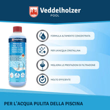 Carica l'immagine nel visualizzatore di Gallery, Veddelholzer 0,5 litri Pool Clear. Cristallino per piscina, idromassaggio e piscina per bambini. contro l'intorbidimento