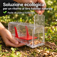 Carica l'immagine nel visualizzatore di Gallery, Roshield – 2 x Trappole umane per la cattura di topi (non adatte ai ratti), per uso interno ed esterno. Riutilizzabili, 