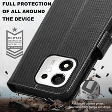 Carica l'immagine nel visualizzatore di Gallery, cover per Honor 600 Smart 5G, Custodia Portafoglio Antishock Fibra Premium - Scatola con Compartimenti per Carte e Chius