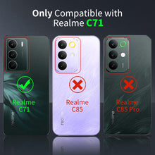 Carica l'immagine nel visualizzatore di Gallery, Tentoki 3 in 1 Cover e Vetro Temperato per Realme C71, [Cuscino d'Aria Integrato] TPU Custodia Protettiva Antiurto Ultra