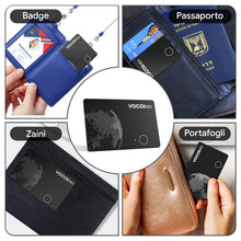 Carica l'immagine nel visualizzatore di Gallery, VOCOlinc Air Tag Card Compatibile con Android Google Funzioni Trova o iOS Apple Dov'è App, Ricaricabile Wallet Tracker C
