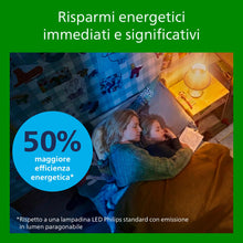 Carica l'immagine nel visualizzatore di Gallery, PHILIPS Ultra Efficient - Ultra energy saving lights, E27 LED light source, 40W, A60, warm white, pack of 6, clear