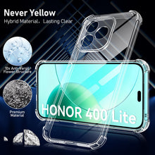 Carica l'immagine nel visualizzatore di Gallery, FLLAO Cover Compatibile con Honor 400 Lite 5G con 2 Vetro Temperato [Protezione Fotocamera] Anti Ingiallimento Antiurto 