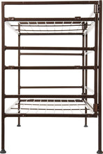 Carica l'immagine nel visualizzatore di Gallery, Amazon Basics 3 Ripiani Scarpiera per 9 paia di scarpe, Marrone, 68 D x 32 W x 47.5 H cm