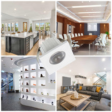 Carica l'immagine nel visualizzatore di Gallery, Sigmaled lighting, MINI SPOT LED 3W, Dimmerabile, 300lumen, Luce Naturale 4000K, Faretto QUADRO incasso, 220V / 240V AC 