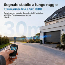 Carica l'immagine nel visualizzatore di Gallery, Telecomando Cancello Universali, 4 Pezzi Telecomando 433 MHZ Universale