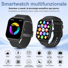 Carica l'immagine nel visualizzatore di Gallery, LODIMEKE Smartwatch Chiamate e WhatsApp, 1.85" Orologio Uomo Donna con Pressione Sanguigna, Frequenza Cardiaca, Sonno, 1
