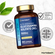 Carica l'immagine nel visualizzatore di Gallery, Glucosamina Solfato 1500 mg 2KCl - 360 Compresse