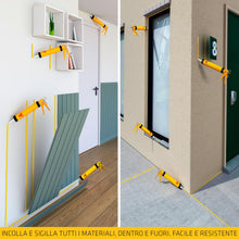 Carica l'immagine nel visualizzatore di Gallery, SIKA - Sigillante adesivo - Sikaflex-111 Stick &amp; Seal - Grigio - 290ml