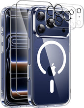 Carica l'immagine nel visualizzatore di Gallery, ivencase Magnetica Cover per iPhone 17 Pro Max con 2 Vetro Temperato e 2 Vetro Fotocamera, Compatibile con MagSafe Hard 