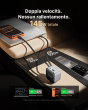 Carica l'immagine nel visualizzatore di Gallery, INIU Caricabatterie Auto 145W, 4 Porte PD USB C Retrattile, Accendisigari