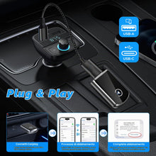 Carica l'immagine nel visualizzatore di Gallery, Adattatore CarPlay Wireless, USB C/A Plug and Play, 2025 Upgrade CarPlay Dongle Converte Cablato a Wireless per iPhone, 