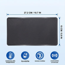 Carica l'immagine nel visualizzatore di Gallery, Tappetino Antiscivolo Auto per Cruscotto 27.2x15cm, Tappetino in Silicone con Trama a Diamante, Copri Cruscotto Universa