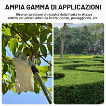 Carica l'immagine nel visualizzatore di Gallery, Raccoglitore di Frutta da 4.2m con Manico telescopico-Raccoglitore di Mele con Sacchetti di Tessuto,Raccogli Frutta Rego