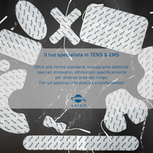 Carica l'immagine nel visualizzatore di Gallery, axion® 16 Elettrodi TENS EMS 5 misti | Connettore Pin da 2 mm