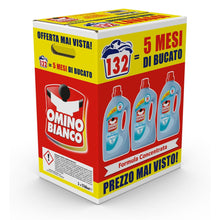 Carica l'immagine nel visualizzatore di Gallery, Omino Bianco Detersivo Lavatrice, Muschio Bianco, 132 Lavaggi, 1760 ml x 3