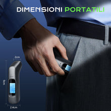 Carica l'immagine nel visualizzatore di Gallery, Etilometro Portatile Professionale Alta precisione | Alcol Test Digitale di Precisione con Display LCD &amp; Allarme 3 Color