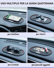 Carica l'immagine nel visualizzatore di Gallery, Tappetino Antiscivolo Auto, 1 Pezzo Silicone Trama a Croce, Supporto Universale Smartphone, Protezione Cruscotto UV e Pr
