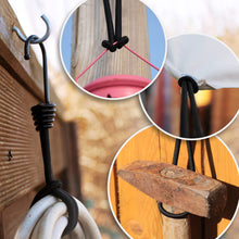 Carica l'immagine nel visualizzatore di Gallery, COM-FOUR® 25 tenditori premium per teloni con ganci, tenditori in gomma