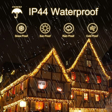 Carica l'immagine nel visualizzatore di Gallery, Catena luminosa per esterni, 528 LED 15m 11 Modi, per interni, IP44 per giardino, Decorazione Natale, Balcone Terrazza F