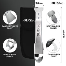 Carica l'immagine nel visualizzatore di Gallery, KLRStec Kit Rimuovi Silicone 4 in 1, Raschietto e Spatola Acciaio Inox
