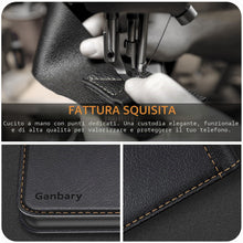 Carica l'immagine nel visualizzatore di Gallery, Ganbary Cover Compatibile con Xiaomi Redmi 13C/ Poco C65, Premium Pelle PU Flip Libro Custodia [Protezione Completa] [Sl