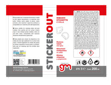 Carica l'immagine nel visualizzatore di Gallery, MagazziniGM STICKEROUT, Spray Rimuovi Adesivi e Colla, Efficace su Etichette Adesive, Formula a Base di Solventi, Versat