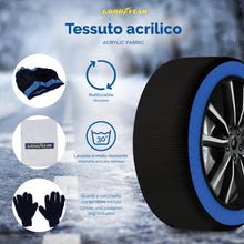 Carica l'immagine nel visualizzatore di Gallery, Goodyear Calze da Neve Star Gripper Omologate Italia EN 16662-1:2020 Due Catene da Neve in Tessuto per Auto, Snow Sock T