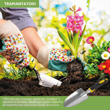 Carica l'immagine nel visualizzatore di Gallery, BLOSTM Set di Attrezzi Giardinaggio - Set Giardinaggio da 5 Pezzi Robusto Attrezzi da Giardino Manici Ergonomici, Set di