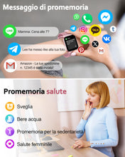 Carica l'immagine nel visualizzatore di Gallery, Popglory Smartwatch Uomo Donna, 1.85" Orologio Chiamate, Assistente AI, 100+ modalità Sportive Fitness Watch, Frequenza 