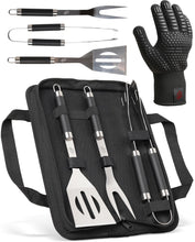 Carica l'immagine nel visualizzatore di Gallery, HORUS 23® Set Barbecue Professionale con Borsa, Guanto e Accessori Barbecue