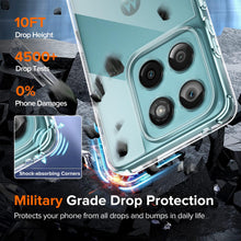Carica l'immagine nel visualizzatore di Gallery, iVoler Anti Ingiallimento Chiaro Cover per Motorola Moto Edge 60 Fusion 5G / Edge 60 5G, Antiurto di Grado Militare Tras