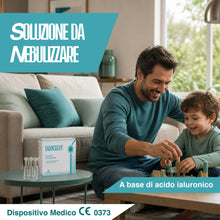 Carica l'immagine nel visualizzatore di Gallery, FARMA-DERMA Ialoclean Soluzione Sterile da Nebulizzare con Acido Ialuronico | Affezioni delle Vie Respiratorie | Azione 