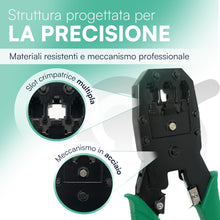 Carica l'immagine nel visualizzatore di Gallery, Tempo di Saldi Pinza Crimpatrice Rj45 RJ11 RJ12 Multifunzione 3-in-1 per Cavo di Rete Ethernet LAN, Strumento per Crimpa
