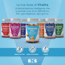 Carica l'immagine nel visualizzatore di Gallery, VITALDIN Gommose Multivitaminiche Bambini Senza Zuccheri - 70uds