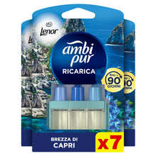 Carica l'immagine nel visualizzatore di Gallery, Ambi Pur 3Volution Ricarica Profumatore Elettrico, 7 Pezzi, Lenor Capri