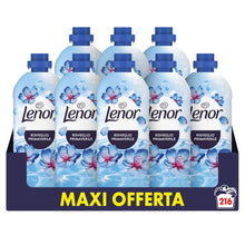 Carica l'immagine nel visualizzatore di Gallery, Lenor Ammorbidente Lavatrice Concentrato 216Lavaggi (8X27), Risveglio Primaverile, Lenzuola Che Profumano Di Pulito Fino