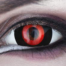 Carica l'immagine nel visualizzatore di Gallery, Meralens Lenti a Contatto Colorate Rosso 'Ghoul' Lenses - con porta lenti a contatto - ideali per Manga Anime Halloween 