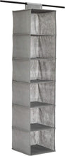 Carica l'immagine nel visualizzatore di Gallery, Amazon Basics Organizer da appendere nell’armadio, 6 livelli, Grigio, 22 x 29 x 23 cm