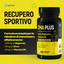 Carica l'immagine nel visualizzatore di Gallery, ZMA Alta Concentrazione 180 compresse. Integratore Testosterone Massa Muscolare a base di Zinco, Magnesio e Vitamina B6.