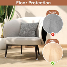 Carica l'immagine nel visualizzatore di Gallery, Euqvunn 18pcs Gommini per Sedie Rotondi, Feltrini per Sedie, Trasparente Coprigambe per sedies, Proteggi Gambe per Mobil