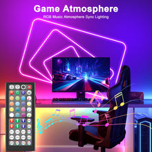Carica l'immagine nel visualizzatore di Gallery, Neon LED Striscia 10M DIY Striscia LED Camera con App/Telecomando, Sync Musica, Impermeabile per Interni, Esterni, Decor