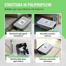 Carica l'immagine nel visualizzatore di Gallery, Mice&amp;Co 4 Stazioni Esca Coperchio Trasparente | Trappola per Topi e Ratti