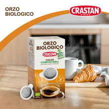 Carica l'immagine nel visualizzatore di Gallery, CRASTAN 1870 - Cialde ESE Compostabili - Orzo Biologico - Box da 18 Cialde - Compatibili con Macchine Espresso - Natural