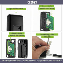 Carica l'immagine nel visualizzatore di Gallery, Jongo® CE0523 Guscio Chiave 3 Tasti Compatibile con Peugeot Partner, Expert