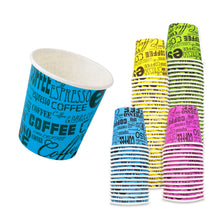 Carica l'immagine nel visualizzatore di Gallery, COFFISANO 200 Bicchierini da Caffè Colorati | Bicchieri in Cartoncino da 75 ml per Espresso Tè Bevande Usa e Getta in Mo